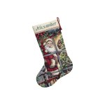 (image for) Gold Collection Candy Cane Santa Stocking Cross Stitch Kit